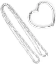 ifundom Educational Ring Toys for Kids 10 Sets Performance Props Toy Set Metal Material -Shaped Design 36mm Wide 4.1mm Thick 65cm Chain