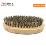 AAFUNTIONAL 100% BOAR HAIR BRISTLE BEARD BRUSH ROUND BAMBOO