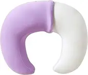 QUENESS Nursing Pillow, Plus Size Breastfeeding Pillow Original Support for Baby Boys Girls Breastfeeding Essentials, with Removable Soft Cotton Cover (Purple, Large (25.59 * 20.08 * 6.30 Inches))