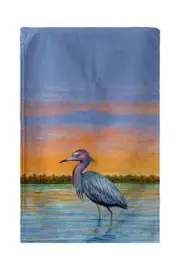Betsy Drake Heron and Sunset Kitchen Towel