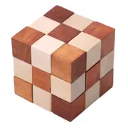 5Pcs Wooden Lock Game Toys For Children Adults Kids IQ Brain Teaser Interlocking Puzzles