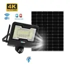 Outdoor Solar Powered Security Flood Light Wireless With CCTV Camera WiFi