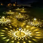 10 Pack Ultra Bright Solar Lights Outdoor Waterproof, from Dusk to Warm White