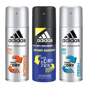 adidas愛迪達 男用長效制汗爽身噴霧 強效制汗 清新冰氛 運動勁能 150ml 蝦皮直送