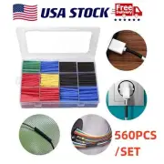 560X Heat Shrink Tubing Insulated Shrinkable Tube 2:1 Wire Cable Sleeve with BOX