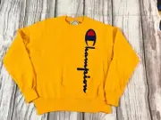 Champion Men Reverse Weave Sweatshirt Size Medium NWT Yellow (A2)