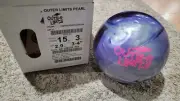 Radical Outer Limits Pearl Bowling Ball 1st Quality | 15 Pounds | 3-4" Pin