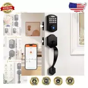 Biometric Deadbolt with App Control & Auto-Lock - Modern Front Door Access