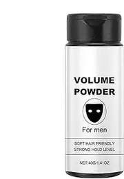 Mens Hair Powder, Easy to Apply Natural Look Volumizing Texturizing Styling Powder, Gentle Portable Hairstyle Grooming Products for Parties, Business Trips