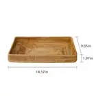 Handwoven Rattan Storage Basket Square Wicker Tray Picnic Basket Bread Food Plat