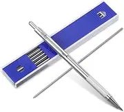 Full Metal Mechanical Pencil 2.0 mm Mechanical Lead Holder Clutch Pencil Artist Mechanical Pencils for Drawing, Sketching, Architecture Drafting