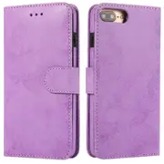 iPhone 7Plus 8Plus Case, Card Slots Retro Leather Wallet Shockproof Flip Cover Magnetic Closure Bookstyle Stand Case - Rose Red