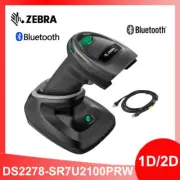 Zebra 2D USB Wireless Handheld Barcode Scanner DS2278-SR7U2100PRW with Cradle