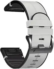 [DJDLFA] Sport Silicone Leather Watchband Wrist Strap For Garmin Fenix 7 7X 6X 6 Pro 5X 5 Plus 3HR 22 26mm Quick Release Wristband Correa