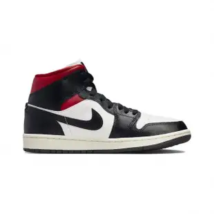 【NIKE 耐吉】W Air Jordan 1 Mid Black Gym Red 黑紅 BQ6472-061