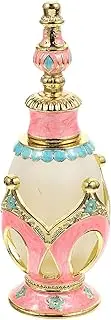 LIFKOME Empty Perfume Bottle Middle Perfume Essential Oil Container Elegant Crown Design Refillable Essence Bottle for Personal Fragrance Storage