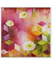 Stupell Painted Abstract Colors Cubes Shapes by Heather Robinson