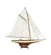 SAILINGSTORY Wooden Sailboat Model Decor Boat Model Ship Sailboat Decor Yacht...