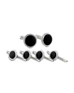 David Donahue Onyx Stud & Cufflink Set