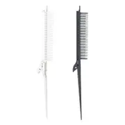 Beakey 2 Pcs Highlight Clip Comb Rat Tail Teasing Comb for Hair Coloring