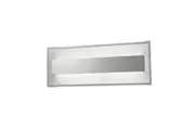 Celon Modern Wall Light Interior LED Mounted10W Rectangular Frosted Diffuser Satin Chrome
