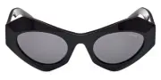 Emilio Pucci EP0214 50mm Cat-Eye Shiny Black Sunglasses
