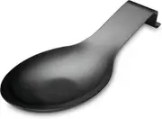 Matte Black Spoon Rest, Stainless Steel Utensil Holder For Kitchen - Perfect For Ladles, Tongs, Spatulas, and More (1Pc-9.5)