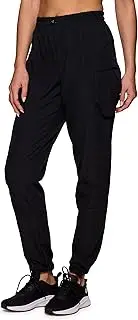 Avalanche Straight Leg Woven Cargo Pants for Women Elastic Waist Quick Drying Hiking Pants with Pockets