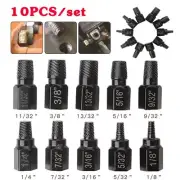 10pcs/set Screw and Bolt Extractor Drill Bit Set Disassemble Screws Bolt Tools