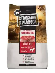 Stockman & Paddock High Performance Working Dog Food Beef 20kg Dry Feed Pet