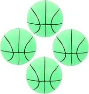 Abaodam 1 Set Glow Dark Basketball Inflatable Balls for Playground Fun Includes Inflator for Outdoor Games and Nighttime Play