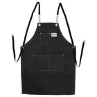 Cotton Canvas Apron Adjustable Cross Back Apron Kitchen Cooking Apron With P IDM