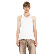 [MISBHV] Monogram tank top White
