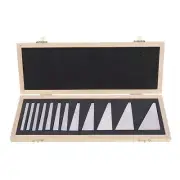 12pcs Precision Angle Block Set 1/4 To 30 Degree Lathe Gauge Milling Lathe Gauge