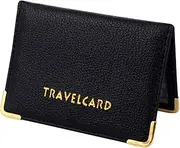 jojofuny 1pc PU Leather Credit Sleeve Bank Id Protective Cover with Multi Design for Travel for Cards Cash and Photos Stylish Wallet