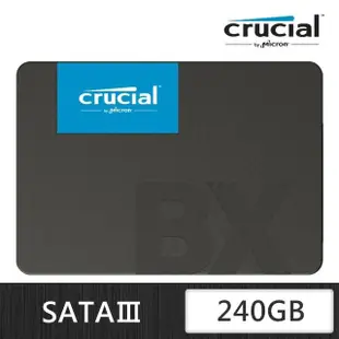 【Crucial 美光】BX500 240GB SATA ssd固態硬碟 (BX500-240G) 讀 540M/寫 500M