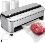Vacuum Sealer Machine, 85Kpa 120W Automatic Food Vacuum Sealer, Powerful Seal...