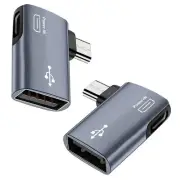1X(2Pcs OTG Adapter for Fire Stick 90 Degree Left/Right Angle Micro-USB to9276