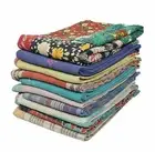 Wholesale Lot Indian Reversible Patchwork Handmade Vintage Kantha Quilt 5 pc