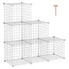 Wire Cube Storage 6 - Cube Organizer Metal C Grids Modular Shelves Units Stor...