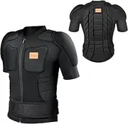 BenKen Men's Women's Professional Anti-Collision Sports Shirts, Protection of The Back, Motorcycle Protective Jacket for Skateboarding Skating Snowboarding Cycling