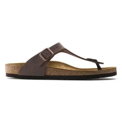 Birkenstock Gizeh Birko-Flor Nubuck Sandals - Narrow Women's - Mocca