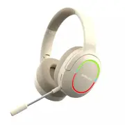 Khaki Gaming Headset Headphone with Microphone Volume Wireless