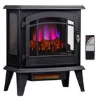 20 Inch Electric Fireplace Stove Freestanding Heater 3 Level Flame Effect