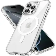 JETech Magnetic Case for iPhone 16 Pro Max 6.9-Inch Compatible with MagSafe, Shockproof Phone Bumper Cover, Anti-Scratch Clear Back Clear