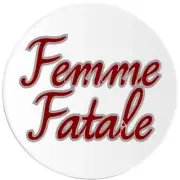 Femme Fatale - 3 Inch Circle Sticker 3" x 3"