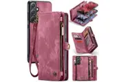 Samsung Galaxy A35 5G CaseMe 008 Wallet with Detachable Cover, 8 Card + Zip Pocket