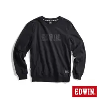 在飛比找蝦皮商城優惠-EDWIN EDGE 顆粒 BOX LOGO厚長袖T恤(黑色