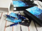 Montblanc 2003 Limited Writer Edition Jules Verne 3-Pcs Pens Set FP + BP +MP