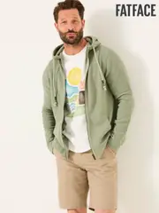 FatFace Woolacombe Sage Green Woolacombe Zip Through (AL9021) | $138